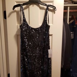 Adrianna Papell sequined slip dress w tags (Size